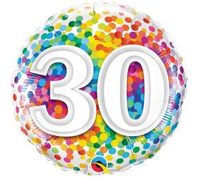 Happy 30th Birthday Mylar Balloon from Scott's House of Flowers in Lawton, OK