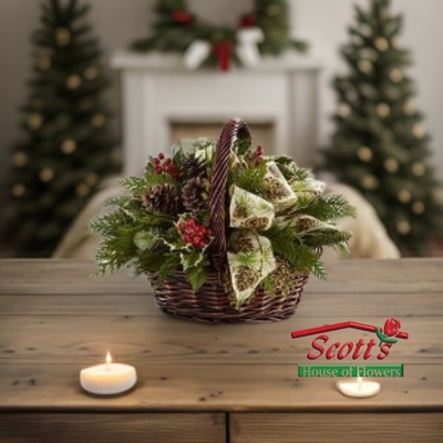 Christmas Coziness Bouquet from Scott's House of Flowers in Lawton, OK