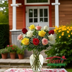 <b>Roses for Mom 1 Doz</b> from Scott's House of Flowers in Lawton, OK