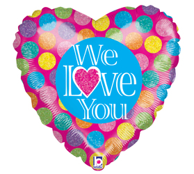 We Love You Mylar Balloon from Scott's House of Flowers in Lawton, OK