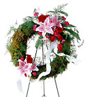 Lily and Rose Wreath 