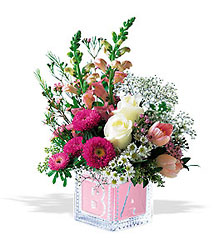 Crystal Baby Block Bouquet
