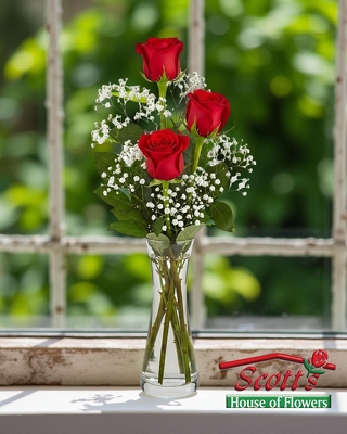 Rose Bud Vase from Scott's House of Flowers in Lawton, OK