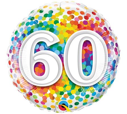Happy 60th Birthday Mylar Balloon from Scott's House of Flowers in Lawton, OK