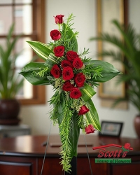 Abiding Love Cross from Scott's House of Flowers in Lawton, OK