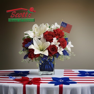 America the Beautiful by Teleflora from Scott's House of Flowers in Lawton, OK
