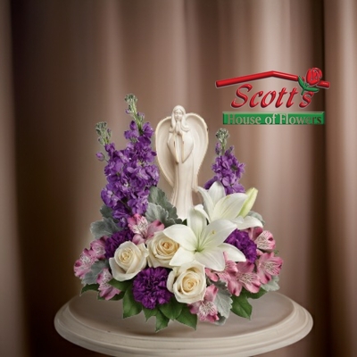 <b>Angel of Grace Bouquet</b> from Scott's House of Flowers in Lawton, OK