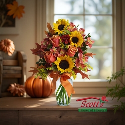 Autumn Embrace from Scott's House of Flowers in Lawton, OK