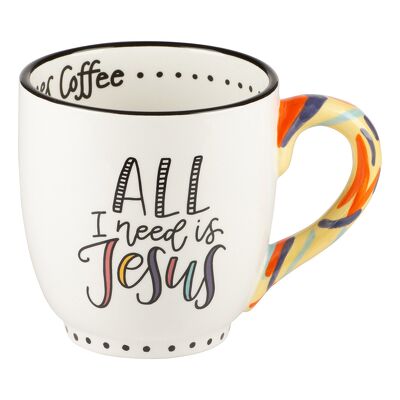 All I Need Is Jesus Coffee Mug from Scott's House of Flowers in Lawton, OK