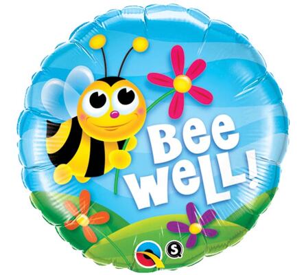 Bee Well Mylar Balloon from Scott's House of Flowers in Lawton, OK