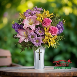 <b>Bright Life Bouquet</b> from Scott's House of Flowers in Lawton, OK
