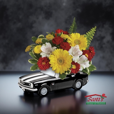 '67 Chevy Camaro Bouquet from Scott's House of Flowers in Lawton, OK