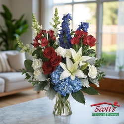 Colorful Tribute Bouquet from Scott's House of Flowers in Lawton, OK