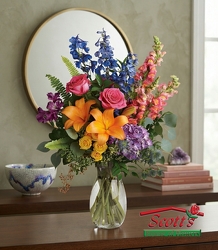 Colors Of The Rainbow Bouquet from Scott's House of Flowers in Lawton, OK
