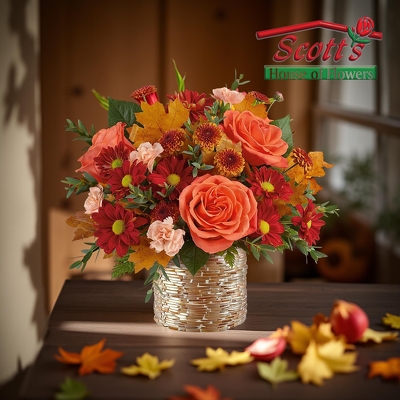 Chic Copper Bouquet from Scott's House of Flowers in Lawton, OK