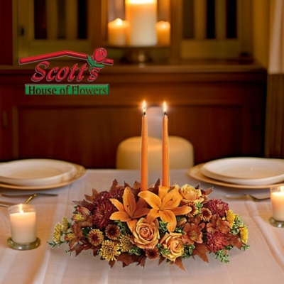 Family Gathering Centerpiece from Scott's House of Flowers in Lawton, OK