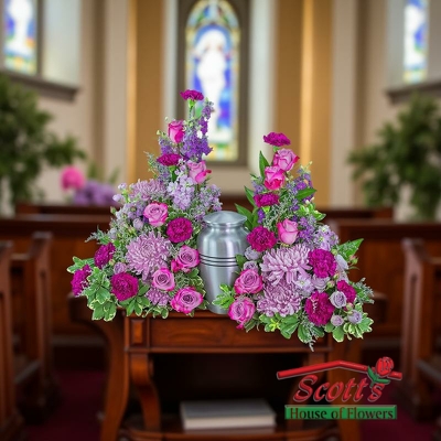 Gracefully Majestic Celebration of Life Surround from Scott's House of Flowers in Lawton, OK