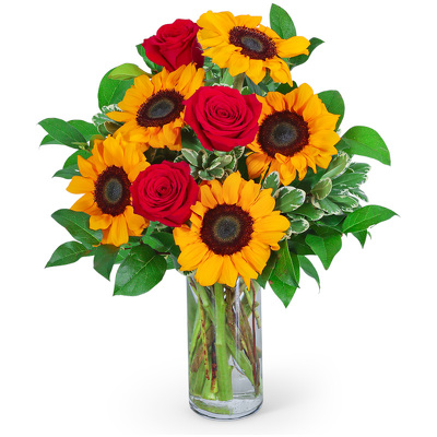 Rosy Sunflowers from Scott's House of Flowers in Lawton, OK