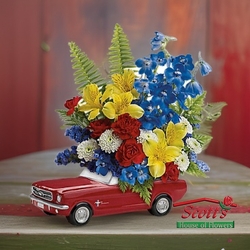 <b>Ford Mustang Bouquet</b> from Scott's House of Flowers in Lawton, OK
