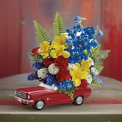 <b>Ford Mustang Bouquet</b> from Scott's House of Flowers in Lawton, OK