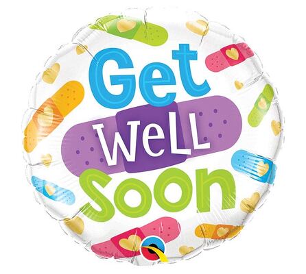 Get Well Band-Aid Mylar Balloon  from Scott's House of Flowers in Lawton, OK