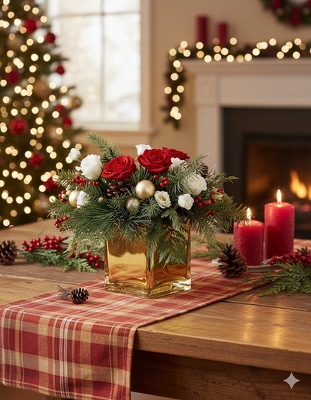 Gilded Winter Bloom (C16) from Scott's House of Flowers in Lawton, OK Gilded Winter Bloom (C16) from Scott's House of Flowers in Lawton, OK