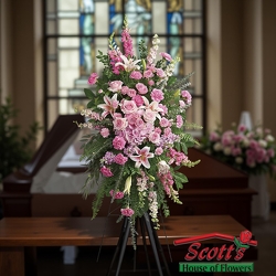 Glorious Farewell Spray from Scott's House of Flowers in Lawton, OK