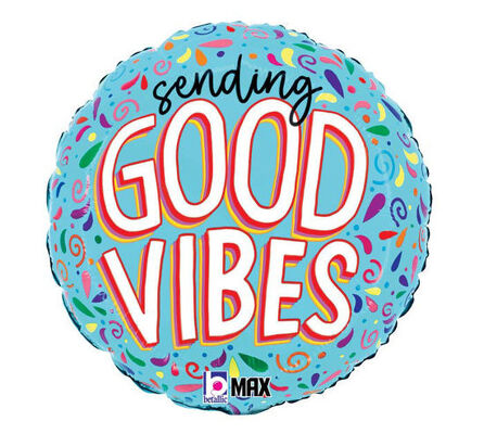 Good Vibes Mylar Balloon from Scott's House of Flowers in Lawton, OK