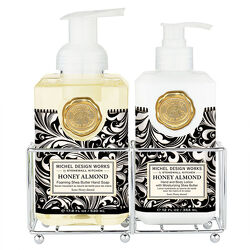 Honey Almond Foaming Soap and Lotion Caddy from Scott's House of Flowers in Lawton, OK