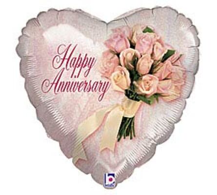 Happy Anniversary Bouquet Mylar Balloon  from Scott's House of Flowers in Lawton, OK