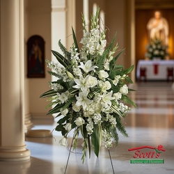 Heartfelt Sympathy Spray from Scott's House of Flowers in Lawton, OK