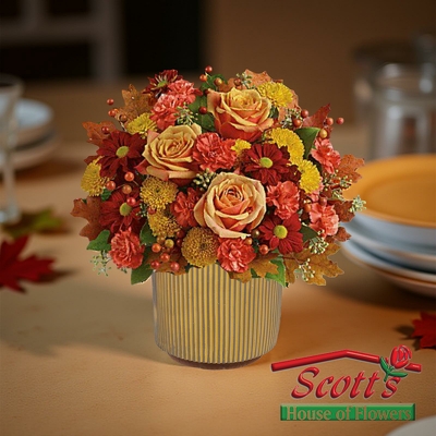 Heart of Fall from Scott's House of Flowers in Lawton, OK