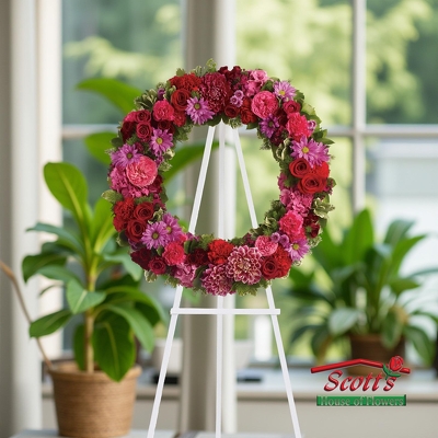 Infinite Love Wreath from Scott's House of Flowers in Lawton, OK
