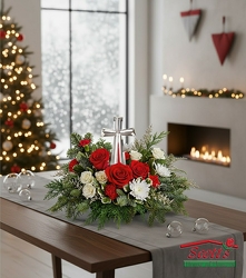 Joy of Light Crystal Cross Bouquet (C3) from Scott's House of Flowers in Lawton, OK