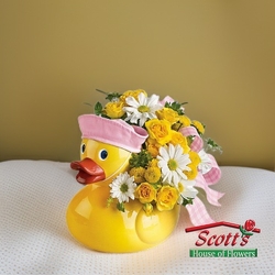 Teleflora Just Ducky - Girl  from Scott's House of Flowers in Lawton, OK