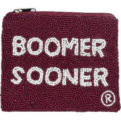OU RED BOOMER SOONER COIN POUCH from Scott's House of Flowers in Lawton, OK