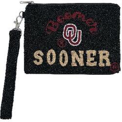 OU BLACK BOOMER SOONER WRISTLET from Scott's House of Flowers in Lawton, OK