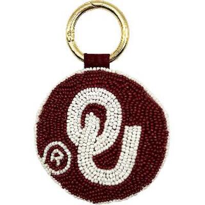 Red OU Keychain from Scott's House of Flowers in Lawton, OK
