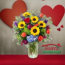 Love and Sunshine from Scott's House of Flowers in Lawton, OK