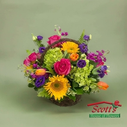 <b>Basket of Love</b> (M11) from Scott's House of Flowers in Lawton, OK