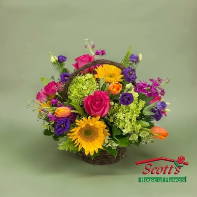 <b>Basket of Love</b> (M11) from Scott's House of Flowers in Lawton, OK