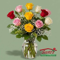 <b>Roses for Mom 1 Doz</b> (M12) from Scott's House of Flowers in Lawton, OK