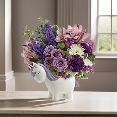 Magical Unicorn Bouquet from Scott's House of Flowers in Lawton, OK