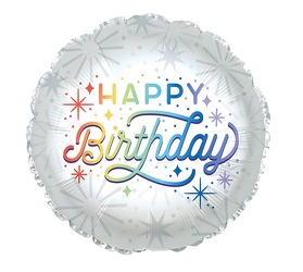 Happy Birthday Sparkle Mylar Balloon from Scott's House of Flowers in Lawton, OK