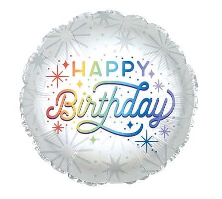 Happy Birthday Sparkle Mylar Balloon from Scott's House of Flowers in Lawton, OK