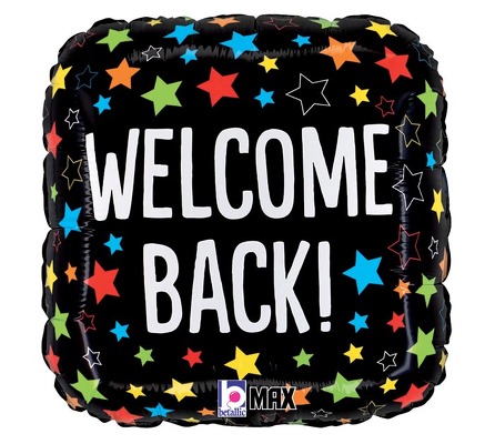 Welcome Back Mylar Balloon from Scott's House of Flowers in Lawton, OK