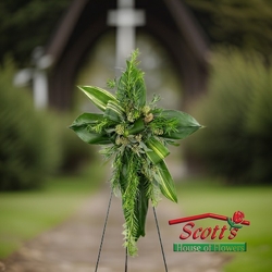 Natural Cross from Scott's House of Flowers in Lawton, OK