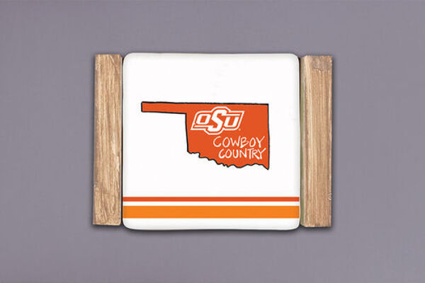 OSU COASTER SET from Scott's House of Flowers in Lawton, OK