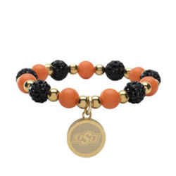 OSU  BEADED  BRACELET (GOLD) from Scott's House of Flowers in Lawton, OK