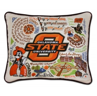 OSU EMBROIDERY PILLOW  from Scott's House of Flowers in Lawton, OK